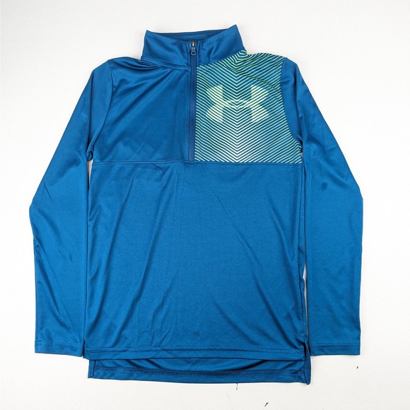 Under Armour Blue LS Athletic Shirt - Picture 1 of 5